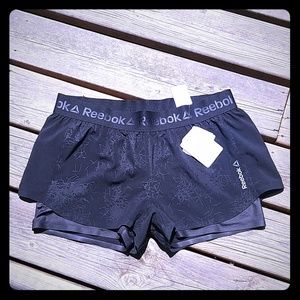 NEW! Reebok Crossfit Studio C 2-N-1 Shorts